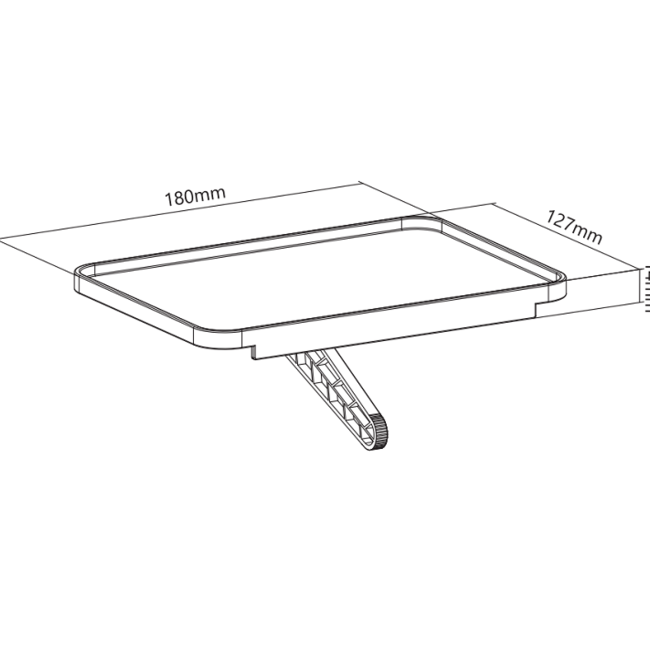 DQ  Elias TV decoder legplankje zwart