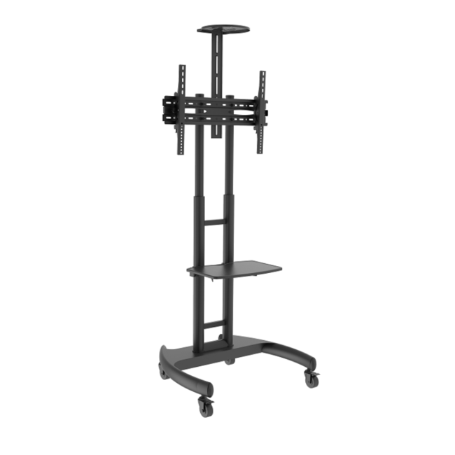 DQ  Filia Verrijdbare TV Vloerstandaard Zwart