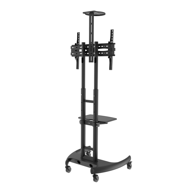 DQ  Filia Verrijdbare TV Vloerstandaard Zwart