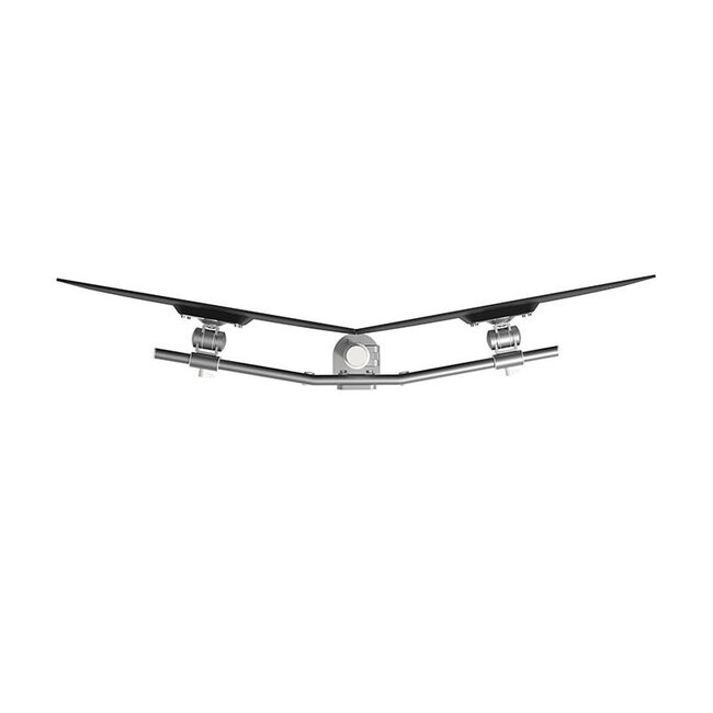 Dataflex ViewMate Monitorarm 642 Zilver Dubbele Monitorarm