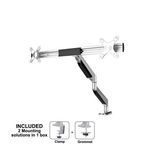 Neomounts NM-D750DXSILVER Monitorbeugel