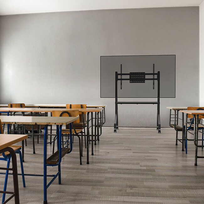 Neomounts FL50-525BL1 TV trolley 55-86 inch - Snelle installatie - TÜV