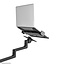 Neomounts DS20-425BL2 Monitorarm met laptophouder 17-27" - ruimtebesparend