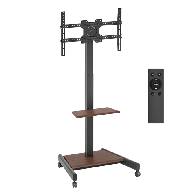 XTRARM  Elevate Verrijdbare Elektrische TV Standaard Walnoot