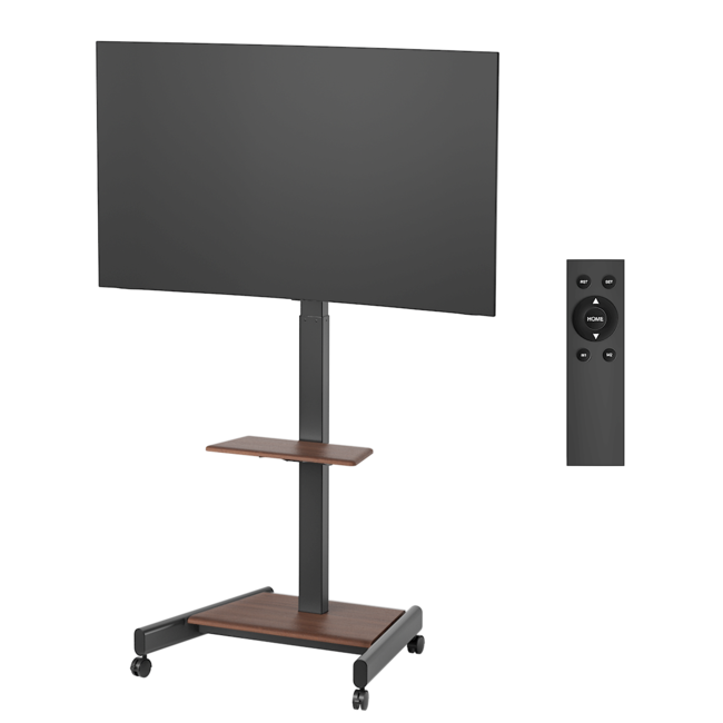 XTRARM  Elevate Verrijdbare Elektrische TV Standaard Walnoot