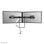 Neomounts DS75S-950WH2 Monitorarm 17-32" - gasveer - Topfix - 180°-stop