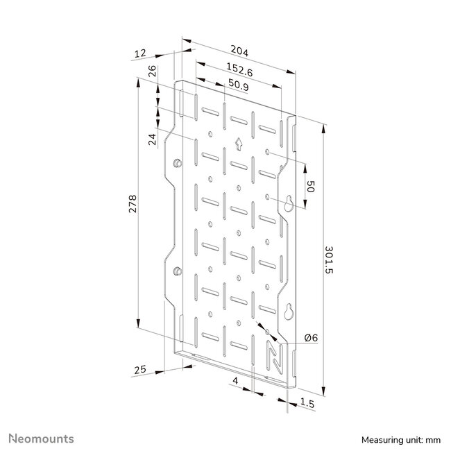 Neomounts AWL05-750BL AV Hardware Rek/Videowall Koppeling