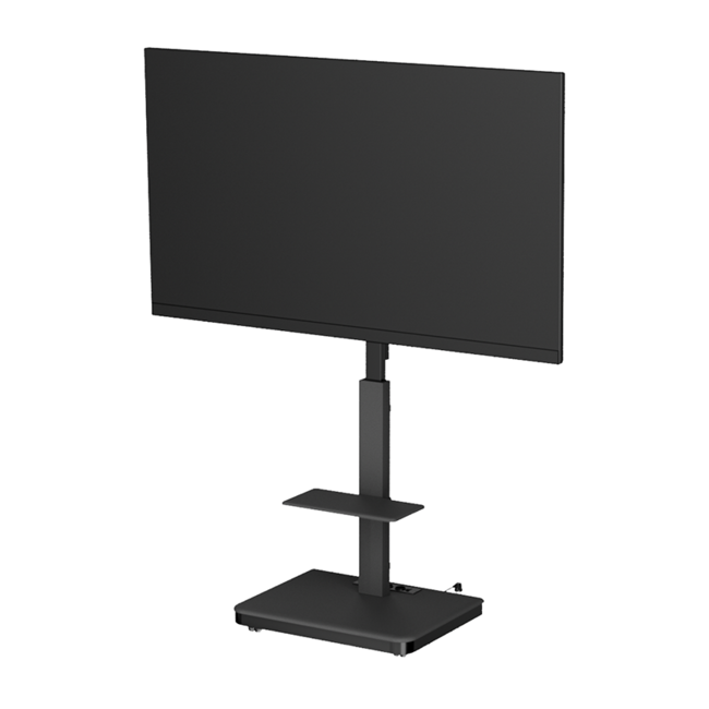 XTRARM  Elite Verrijdbare Elektrische TV Vloerstandaard Zwart