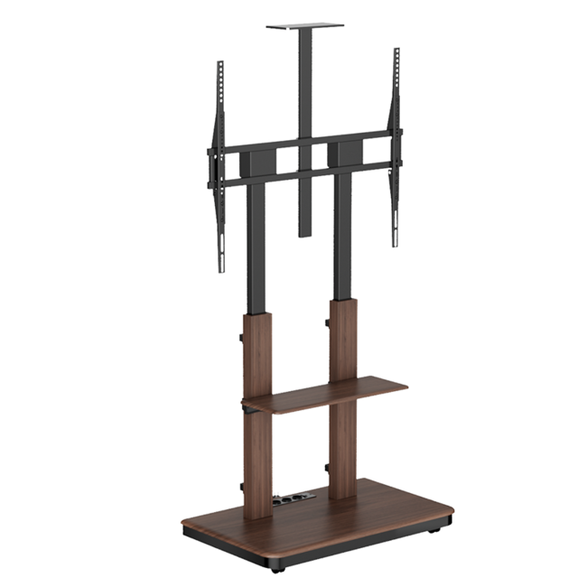 XTRARM  Duolite Verrijdbare TV Vloerstandaard Walnoot