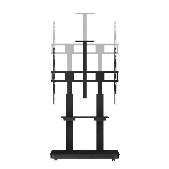 XTRARM  Duolite Verrijdbare TV Vloerstandaard Zwart