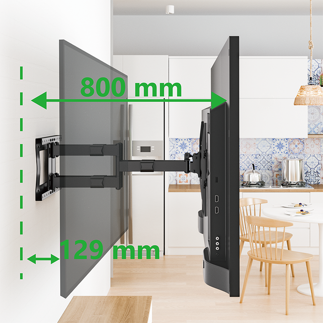 XTRARM  Cratos 80 cm Double Rotate 600 TV Beugel