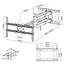 XTRARM  Cratos 120 cm Double 600 Rotate TV Beugel