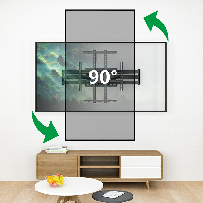 XTRARM  Cratos 120 cm Double 600 Rotate TV Beugel