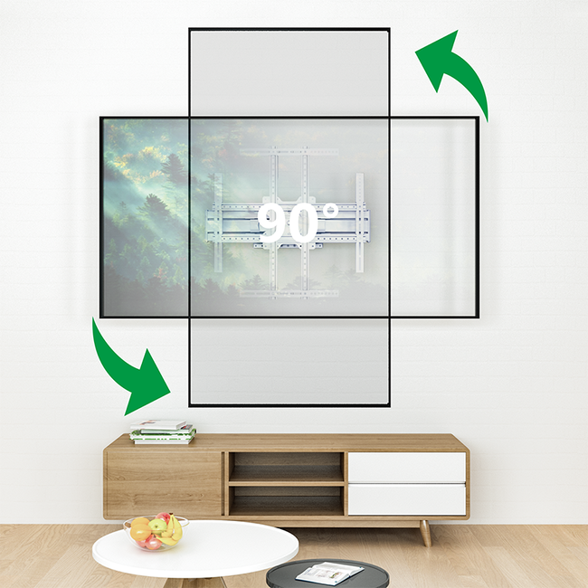 XTRARM  Cratos 80 cm Double Rotate 600 TV Beugel White