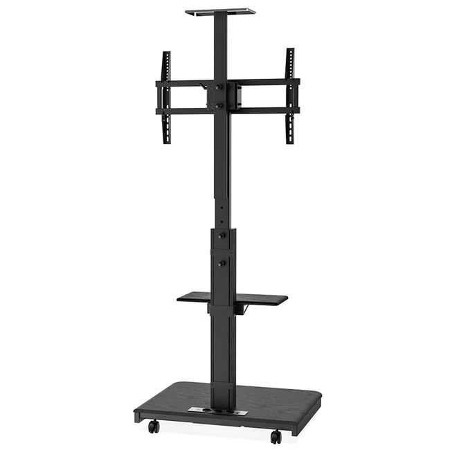 XTRARM  Elite Verrijdbare TV Vloerstandaard Zwart Manueel
