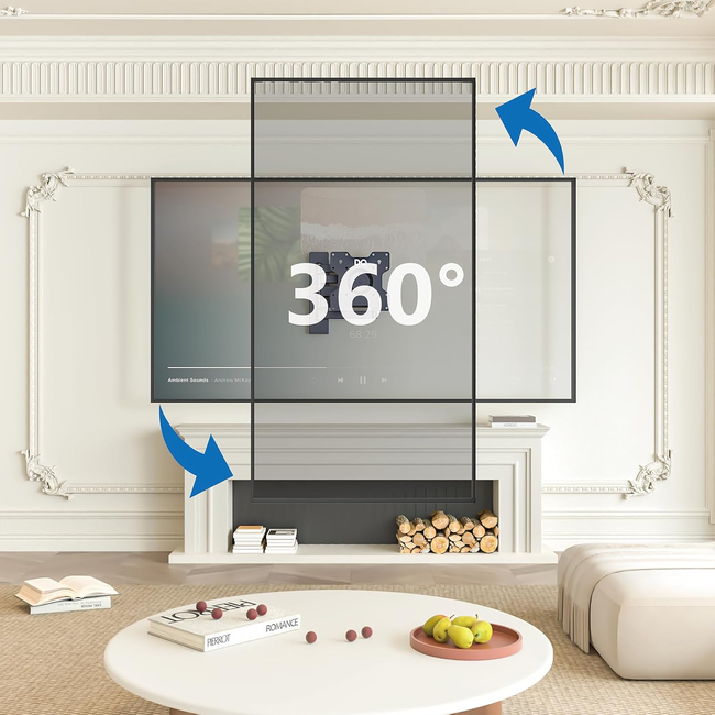 DQ  Rotate XL Black 70 cm TV Beugel