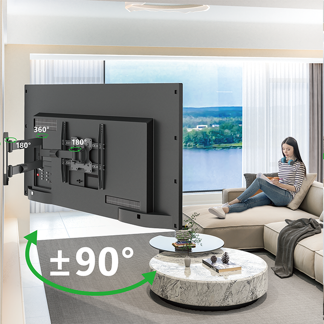 XTRARM  Tantal 80 cm Flex 400 TV Beugel zwart