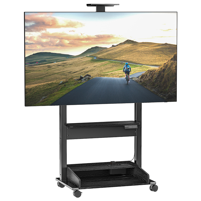 DQ  Zelos Elektrische TV Vloerstandaard Zwart