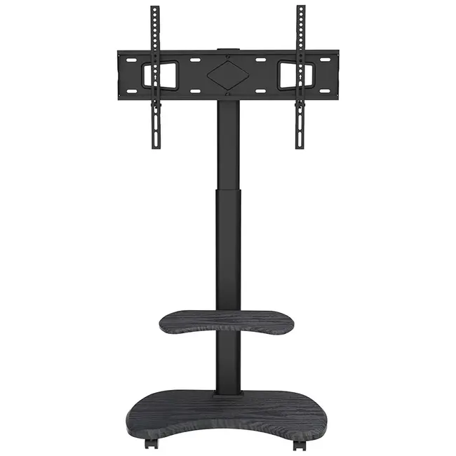 XTRARM  Stellar TV Vloerstandaard  Zwart Verrijdbaar