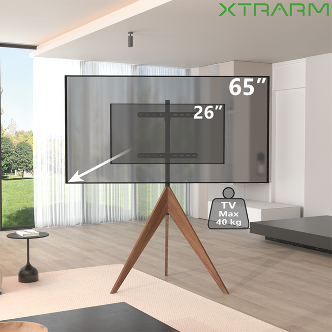 XTRARM  Argo Tripod TV Standaard Walnoot