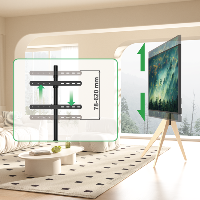 XTRARM  Argo Tripod TV Standaard Beuken