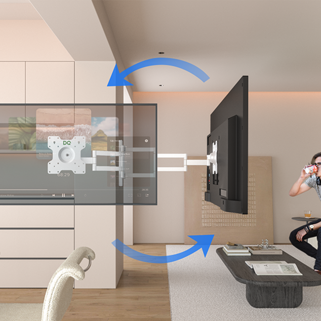 DQ  Rotate XL White 70 cm TV Beugel