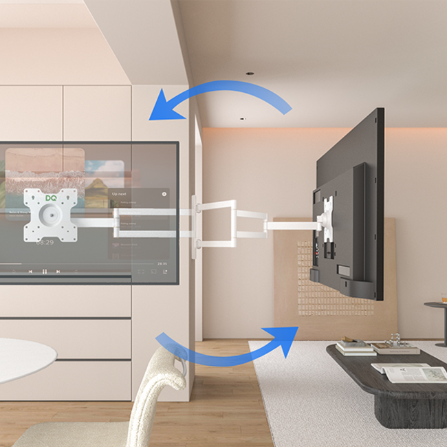 DQ   Rotate XL White 108,5 cm TV Beugel