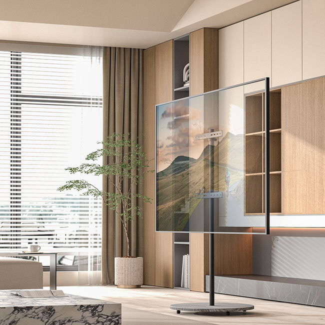 XTRARM  Arius TV Standaard Grijs Houtprint