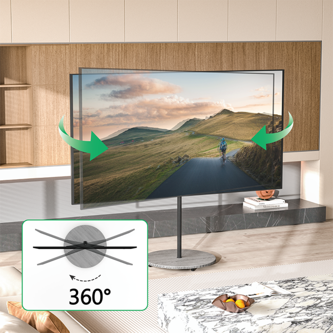 XTRARM  Arius TV Standaard Grijs Houtprint