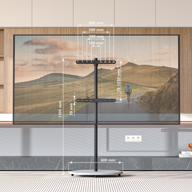 XTRARM  Arius TV Standaard Grijs Houtprint