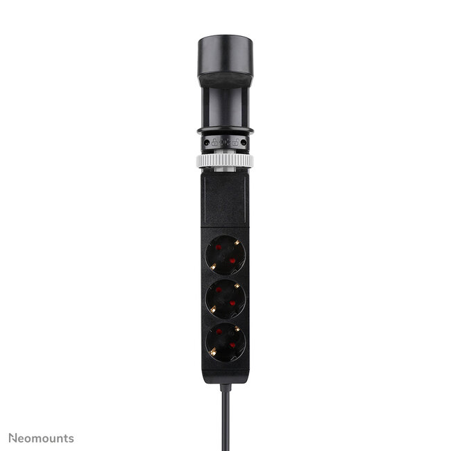 Neomounts DS22-840BL6 Bureaucontactdoos met klem en USB-C en USB-A poorten - Quick-charge