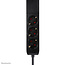 Neomounts DS22-840BL6 Bureaucontactdoos met klem en USB-C en USB-A poorten - Quick-charge