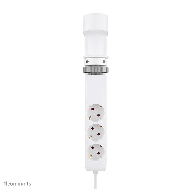 Neomounts DS22-840WH6 Bureaucontactdoos met klem en USB-C en USB-A poorten - Quick-charge