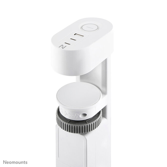 Neomounts DS22-840WH6 Bureaucontactdoos met klem en USB-C en USB-A poorten - Quick-charge