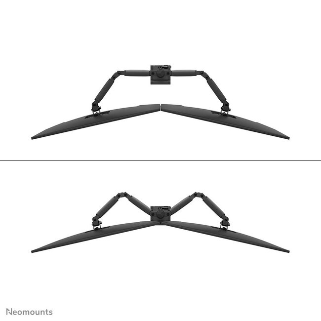 Neomounts DS60-600BL2 Monitorarm 10-32 inch - Quick-fix - 180°-stop