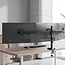 Neomounts DS60-600BL3 Monitorarm 10-27" - Quick-fix - 180°-stop