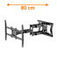 XTRARM  Cratos 80 cm Double Rotate 600 TV Beugel