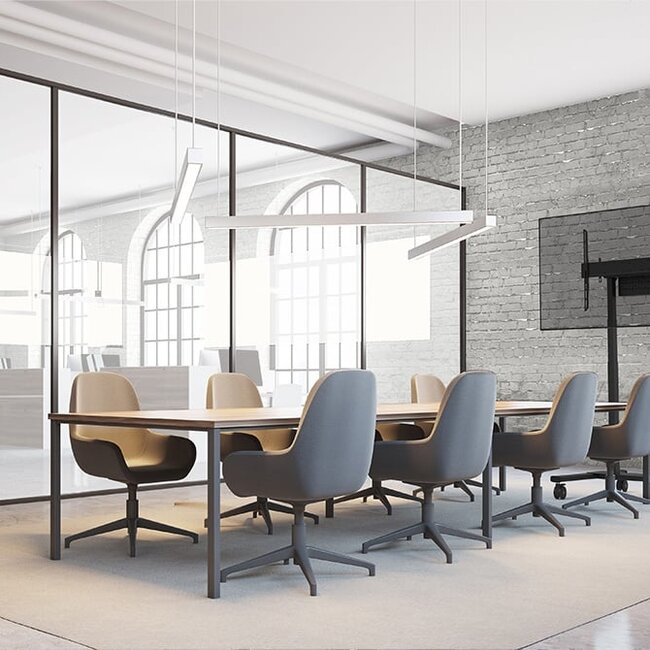 Neomounts  FL55-875BL1 Elektrisch in hoogte verstelbare TV Vloerstandaard