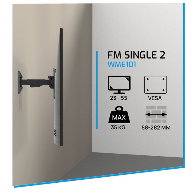 Cavus WME101 - Draaibare TV Beugel 23-55''