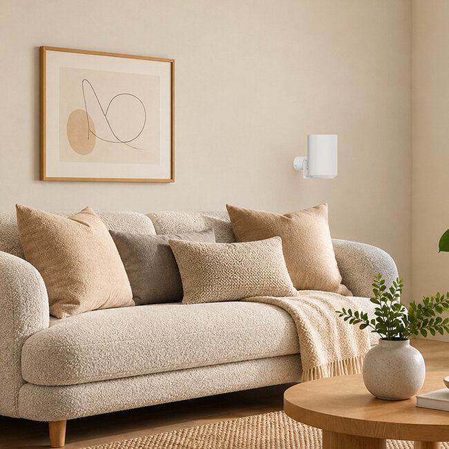Neomounts WL35-722WH1 Muurbeugel voor Sonos Era 100 & 300 - vrij draai- en kantelbaar tot 30° - Wit