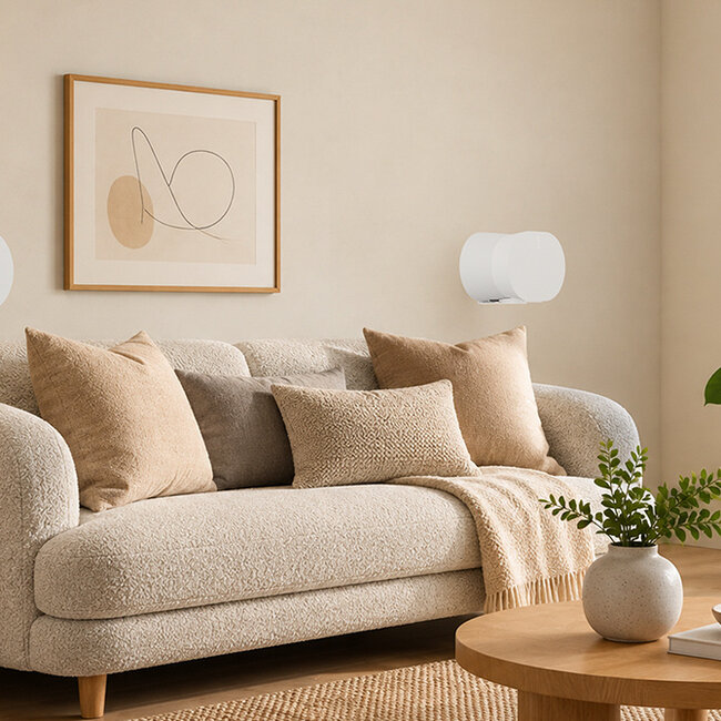 Neomounts WL35-722WH1 Muurbeugel voor Sonos Era 100 & 300 - vrij draai- en kantelbaar tot 30° - Wit