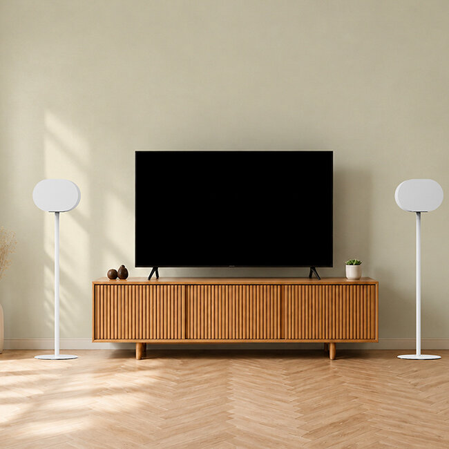 Neomounts FL45-723WH1 Vloerstandaard voor Sonos Era 300 - 85 cm hoogte - wit