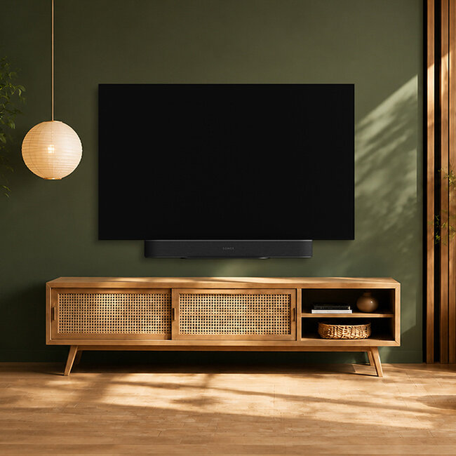 Neomounts AV35-726BL1 TV-beugel voor Sonos Beam - eenvoudige installatie - zwart
