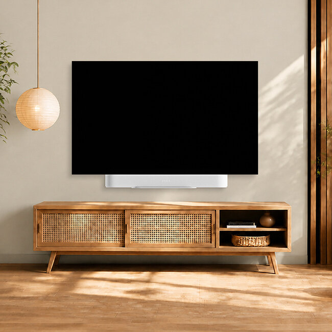 Neomounts AV35-726WH1 TV-beugel voor Sonos Beam - eenvoudige installatie - wit