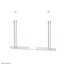 Neomounts AV35-727WH1 TV-beugel voor Sonos Arc & Arc Ultra- eenvoudige installatie - wit
