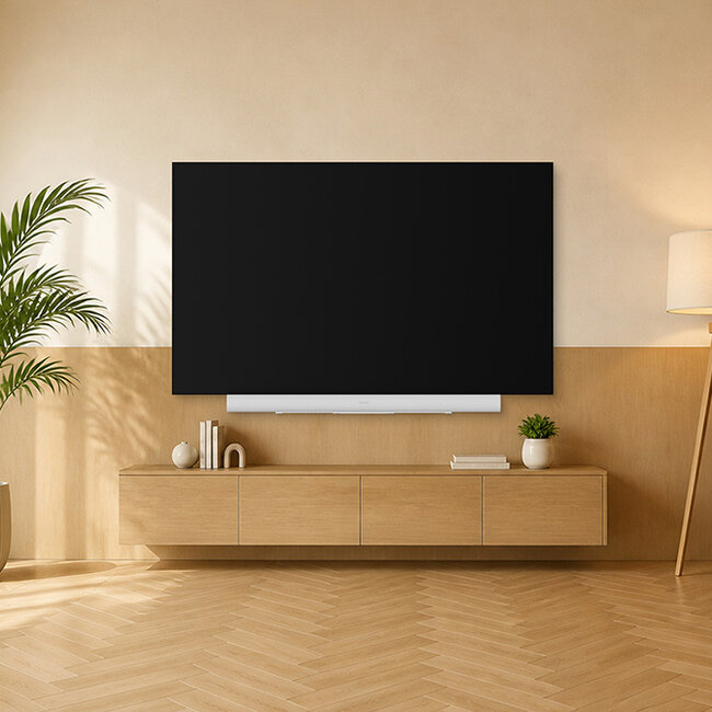 Neomounts AV35-727WH1 TV-beugel voor Sonos Arc & Arc Ultra- eenvoudige installatie - wit