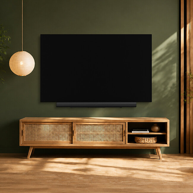 Neomounts AV35-727BL1 TV-beugel voor Sonos Arc & Arc Ultra- eenvoudige installatie - zwart