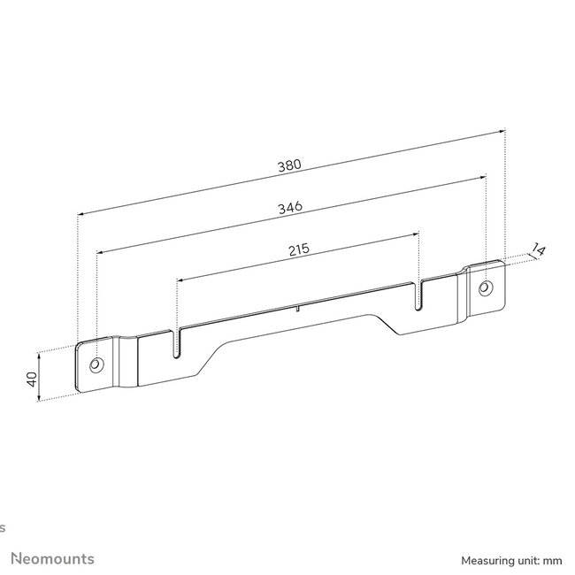 Neomounts WL30-724BL1 Muurbeugel voor Sonos Ray - draai- en kantelbaar - zwart