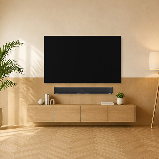 Neomounts WL30-726BL1 Muurbeugel voor Sonos Beam - eenvoudige installatie - zwart