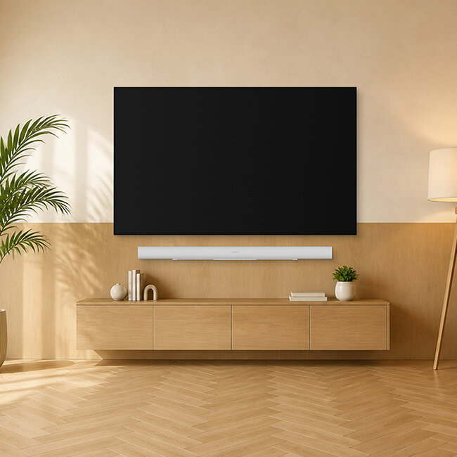 Neomounts WL30-727WH1 Muurbeugel voor Sonos Arc & Arc Ultra - eenvoudige installatie - wit